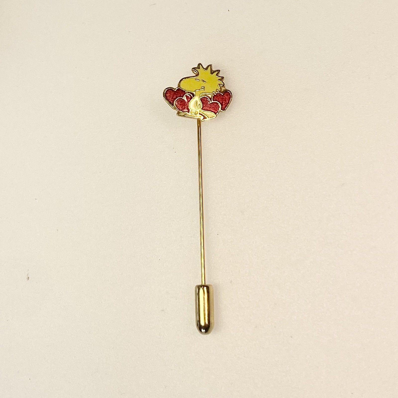 Vintage Woodstock Peanuts Stick Woodstock Valentines Hearts Lapel Pin 13$